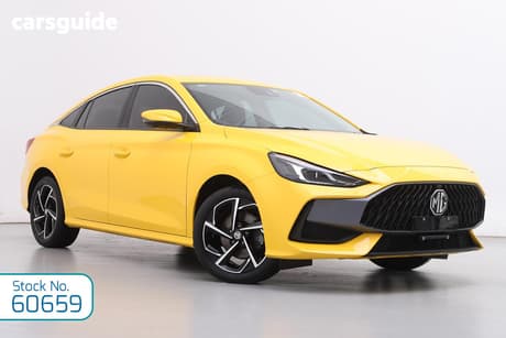 Yellow 2023 MG MG5 Sedan Essence