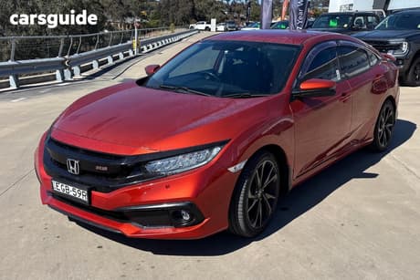 Orange 2019 Honda Civic Sedan Rs