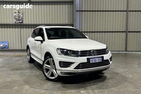 White 2015 Volkswagen Touareg Wagon V8 Tdi R-Line