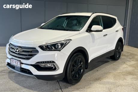 White 2017 Hyundai Santa FE Wagon Elite Crdi (4X4)