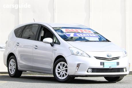 Silver 2013 Toyota Prius V Wagon Hybrid