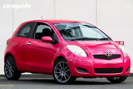 Pink 2011 Toyota Yaris Hatchback Yr