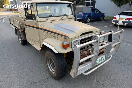 Beige 1981 Toyota Landcruiser Ute Tray
