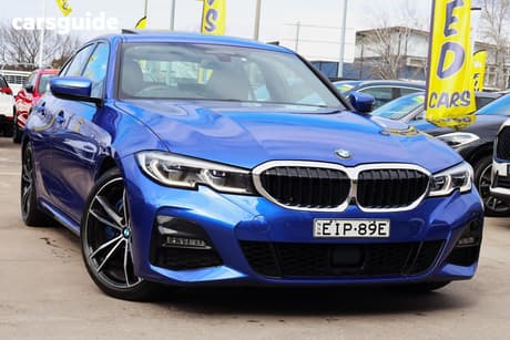 Blue 2020 BMW 330I Sedan M Sport