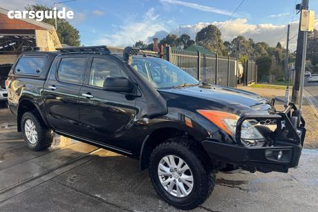 Black 2012 Mazda BT-50 Dual Cab Utility Gt (4X4)