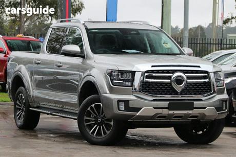 Silver 2025 GWM Cannon Alpha Dual Cab Utility Ultra (4X4)