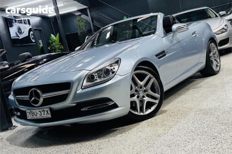 Silver 2014 Mercedes-Benz SLK250 Convertible 250