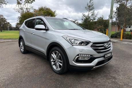 Silver 2016 Hyundai Santa FE Wagon Highlander Crdi (4X4)