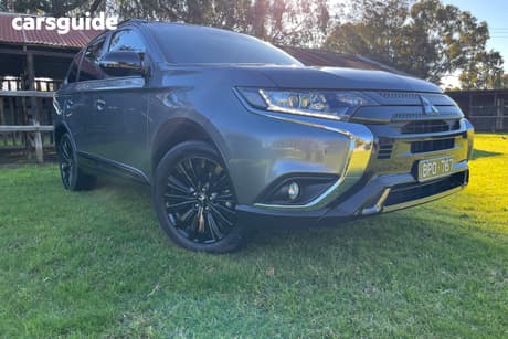 Grey 2021 Mitsubishi Outlander Wagon Black Edition 7 Seat (2Wd)