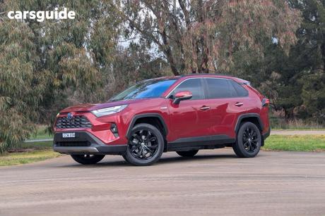 Red 2022 Toyota RAV4 Wagon Cruiser (Awd) Hybrid