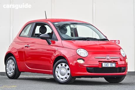 Red 2013 Fiat 500 Hatchback Pop