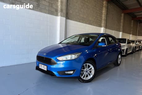 Blue 2016 Ford Focus Hatchback Trend