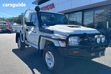 White 2021 Toyota Landcruiser Cab Chassis Gxl