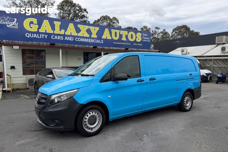 Blue 2018 Mercedes-Benz Vito Van 114 Bluetec Lwb