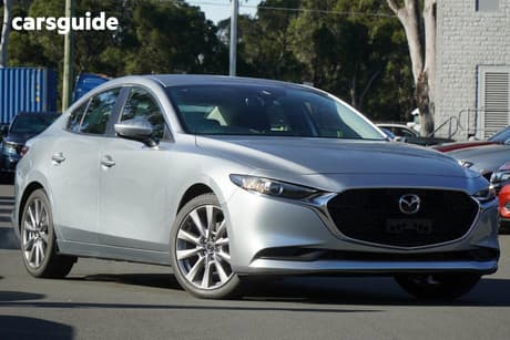 Silver 2021 Mazda 3 Sedan G25 Evolve