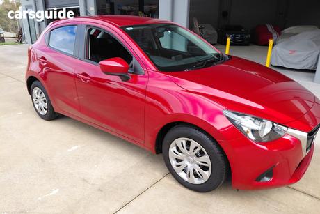 Red 2017 Mazda 2 Hatchback Neo