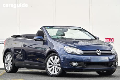 Blue 2011 Volkswagen Golf Cabriolet 118 Tsi