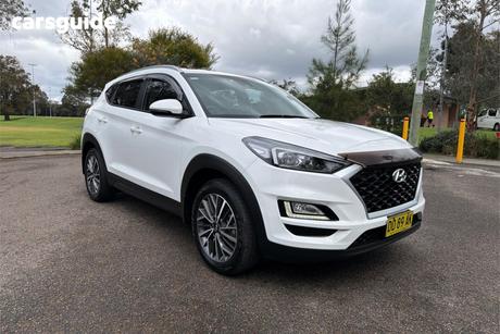 White 2019 Hyundai Tucson Wagon Active X (2Wd) Black Int