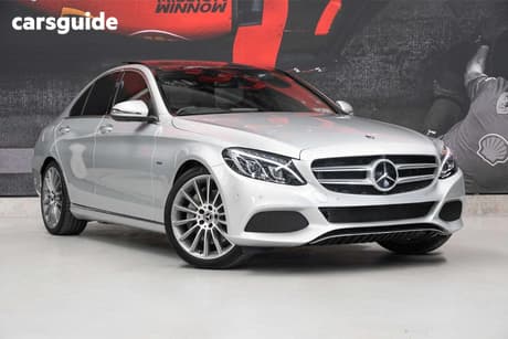 Silver 2017 Mercedes-Benz C350 Sedan E