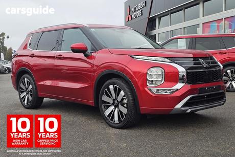 Red 2025 Mitsubishi Outlander Wagon Exceed 5 Seat (Awd)