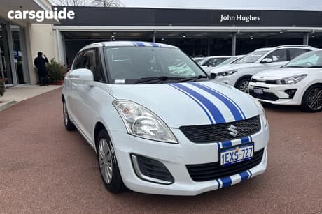 White 2015 Suzuki Swift Hatchback Gl