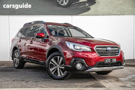Red 2018 Subaru Outback Wagon 2.5I Premium