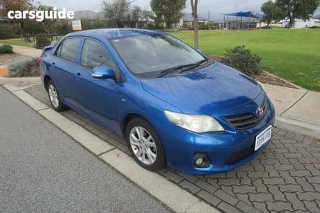 Blue 2011 Toyota Corolla Sedan Ascent Sport