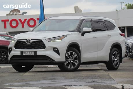 White 2022 Toyota Kluger Wagon Gxl Awd
