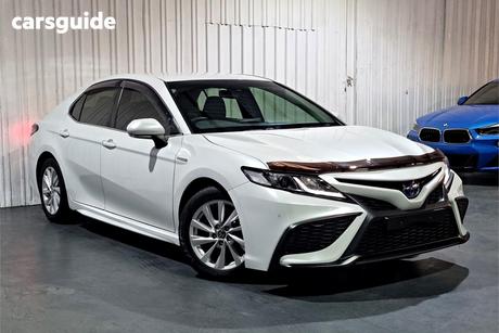 White 2022 Toyota Camry Sedan Ascent Sport Hybrid