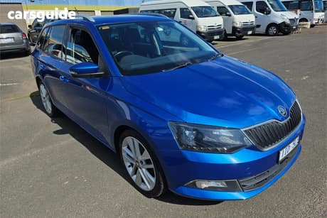 Blue 2016 Skoda Fabia Wagon 81 Tsi
