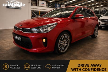 Red 2019 Kia RIO Hatchback Sport