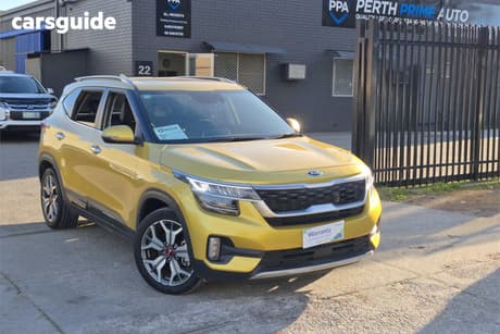 Yellow 2020 Kia Seltos Wagon Gt Line (Awd)