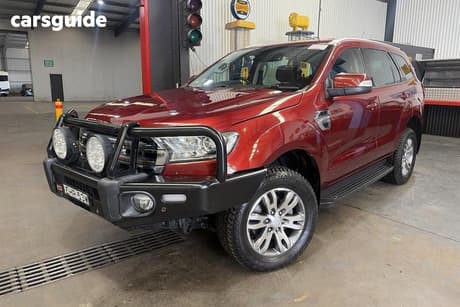 Red 2015 Ford Everest Wagon Trend