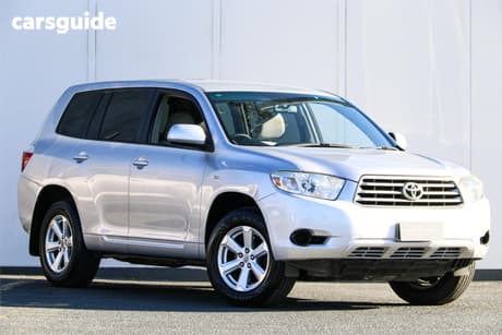 Silver 2010 Toyota Kluger Wagon Kx-R (Fwd) 7 Seat