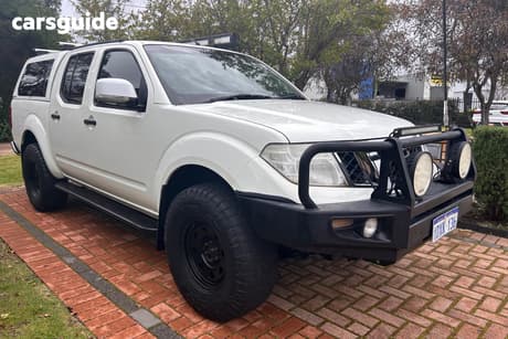White 2012 Nissan Navara Dual Cab Pick-up St (4X4)