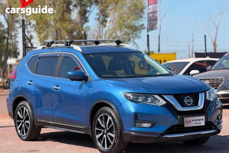 Blue 2018 Nissan X-Trail Wagon Ti (4Wd) Tan Trim