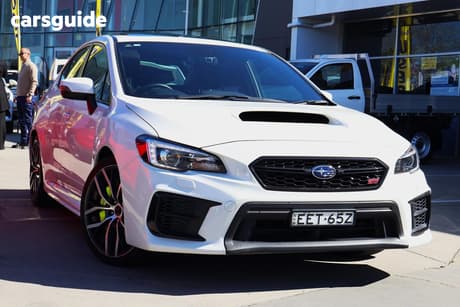 White 2020 Subaru WRX Sedan Sti Premium (Awd)
