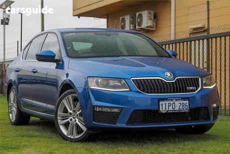 Blue 2014 Skoda Octavia Hatchback Rs 162 Tsi