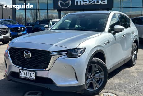 Silver 2025 Mazda CX-60 Wagon G40E Pure Hybrid