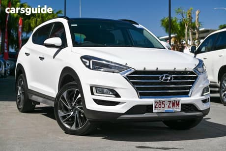 White 2020 Hyundai Tucson Wagon Highlander (Awd)