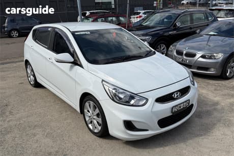 White 2017 Hyundai Accent Hatchback Sport