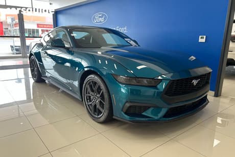 Blue 2025 Ford Mustang Fastback Ecoboost