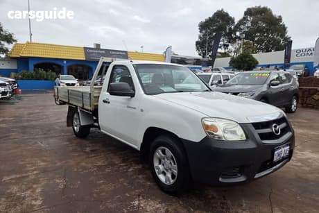 White 2010 Mazda BT-50 Cab Chassis Boss B2500 Dx