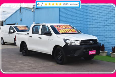 White 2023 Toyota Hilux Double Cab Pick Up Workmate (4X2)