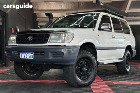 White 1998 Toyota Landcruiser Wagon Gxl 40Th Ann Le (4X4)