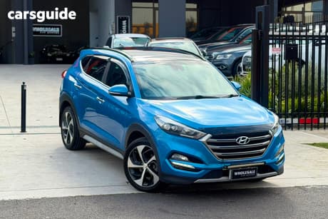 Blue 2017 Hyundai Tucson Wagon Highlander (Awd)