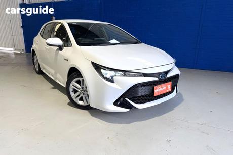White 2021 Toyota Corolla Hatchback Ascent Sport Hybrid