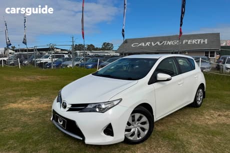 White 2014 Toyota Corolla Hatchback Ascent