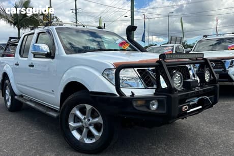 White 2014 Nissan Navara Dual Cab Utility St-X 550 (4X4)