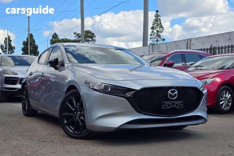Silver 2022 Mazda 3 Hatchback G25 Evolve Sp